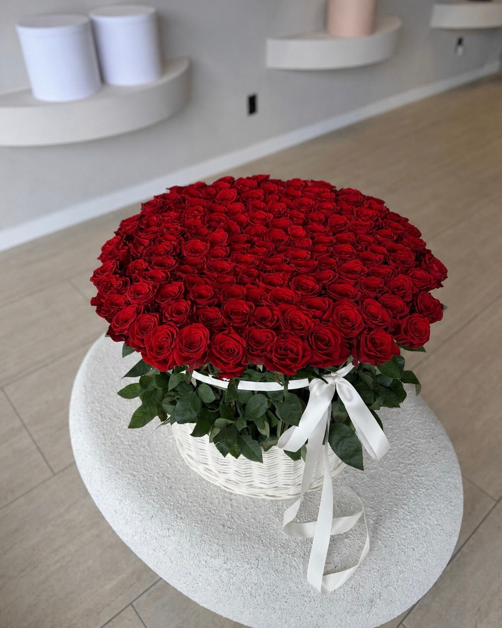 Muse Signature Red Rose Basket