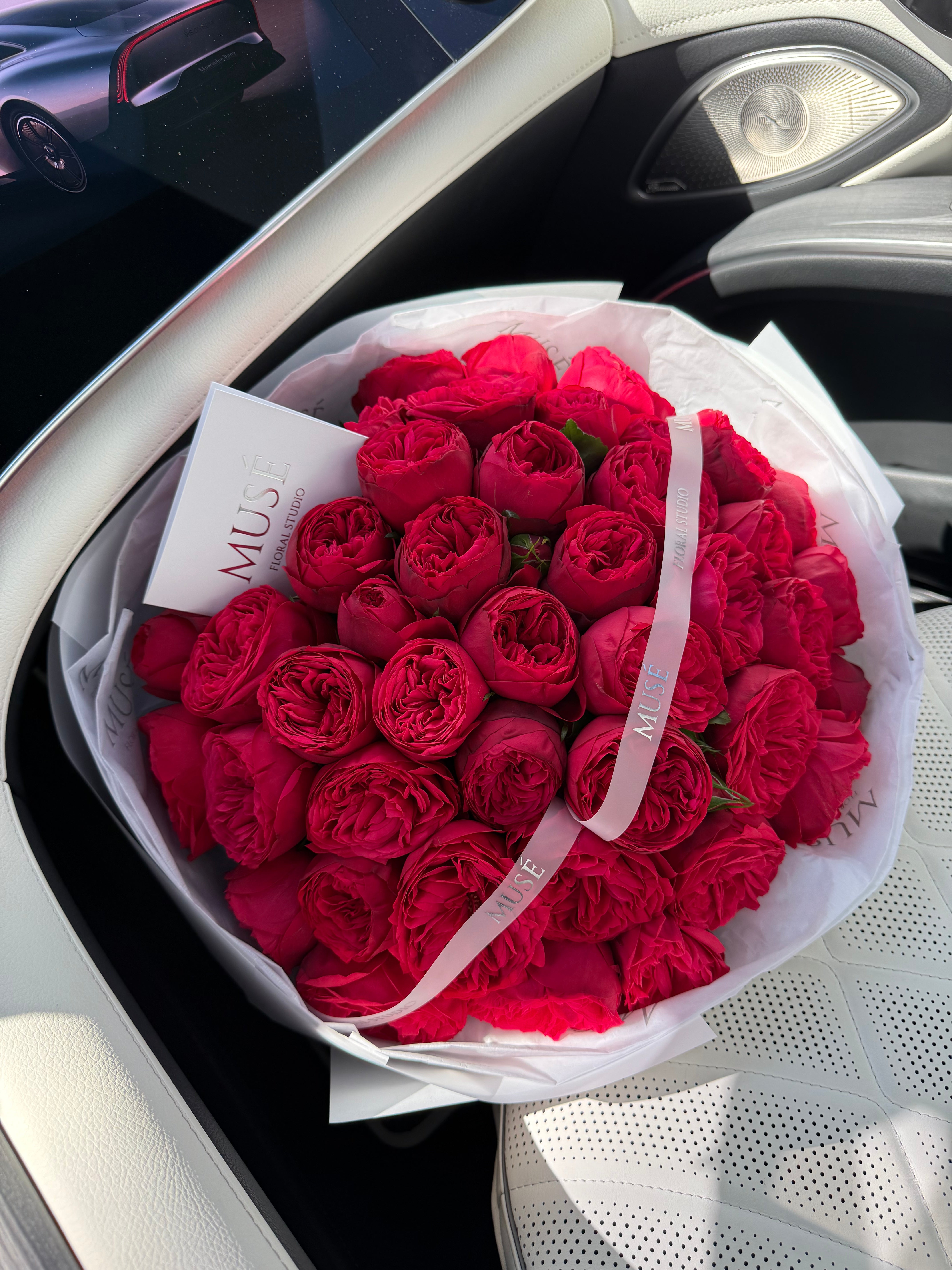 Red Garden Rose Bouquet