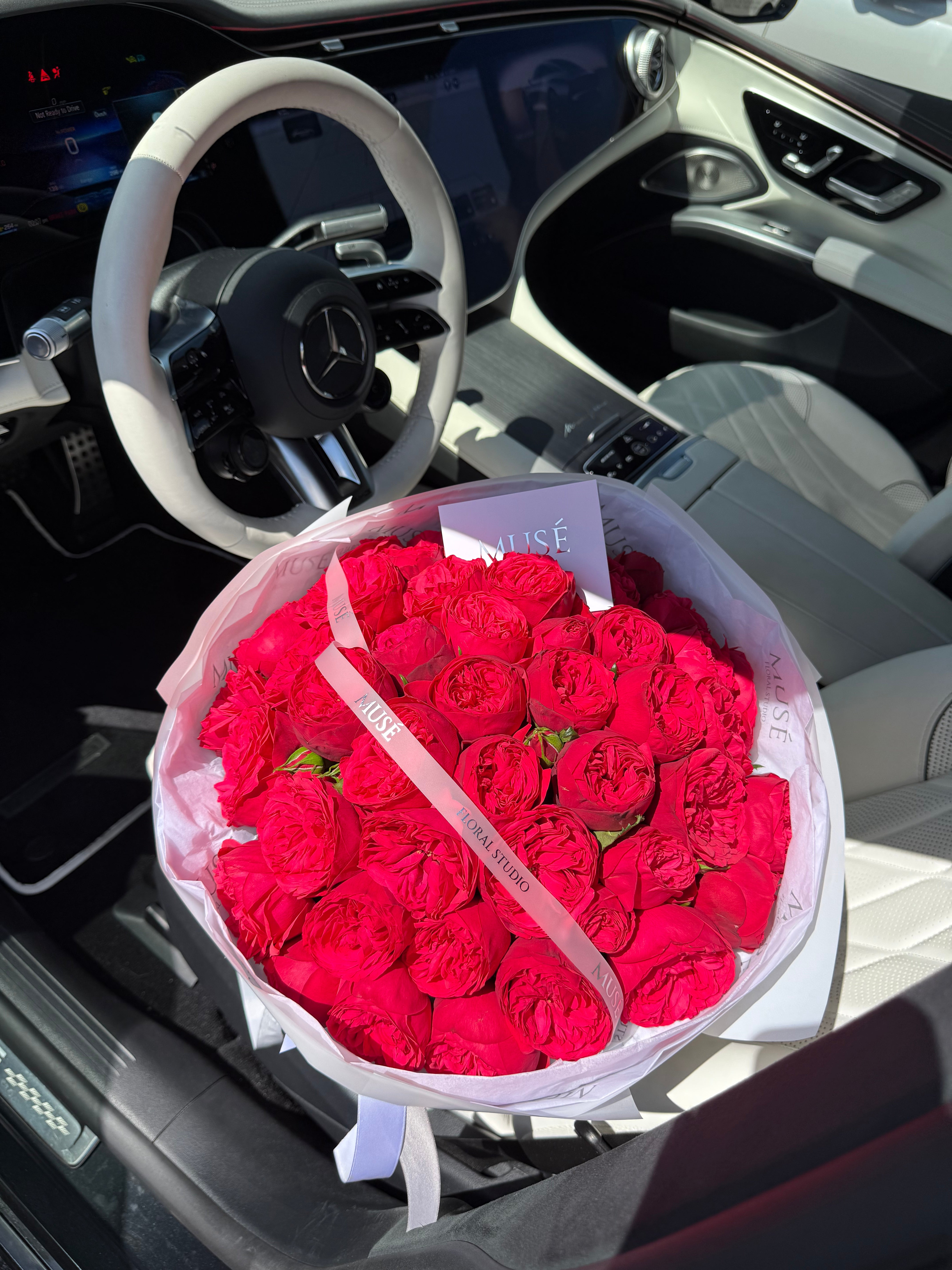 Red Garden Rose Bouquet
