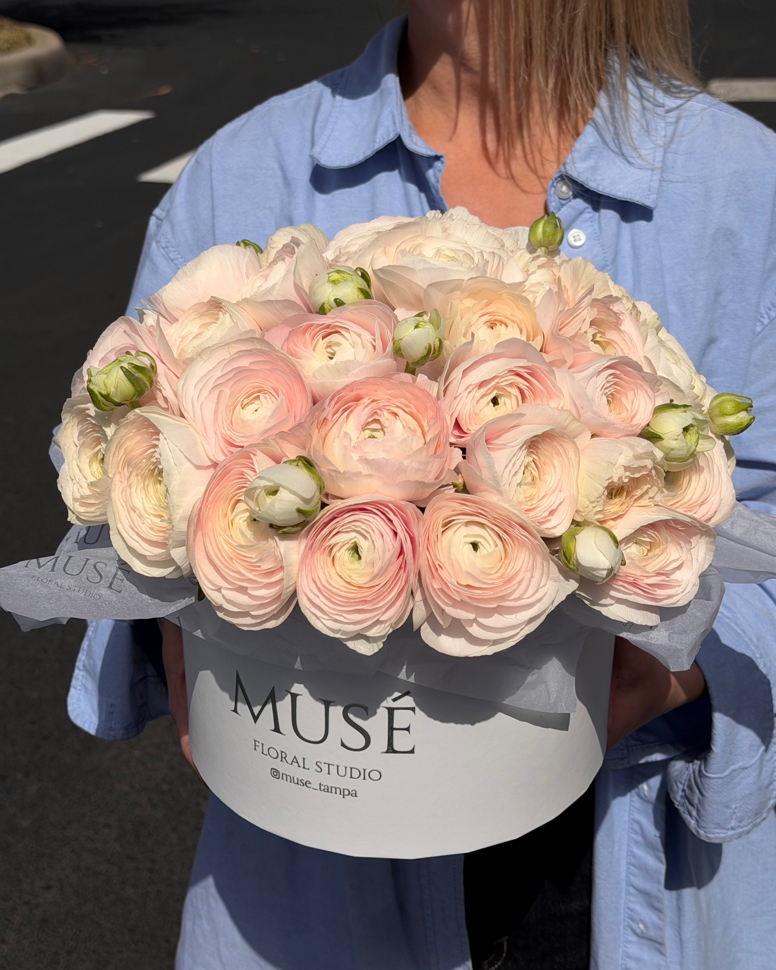 Muse Ranunculus Blush Box