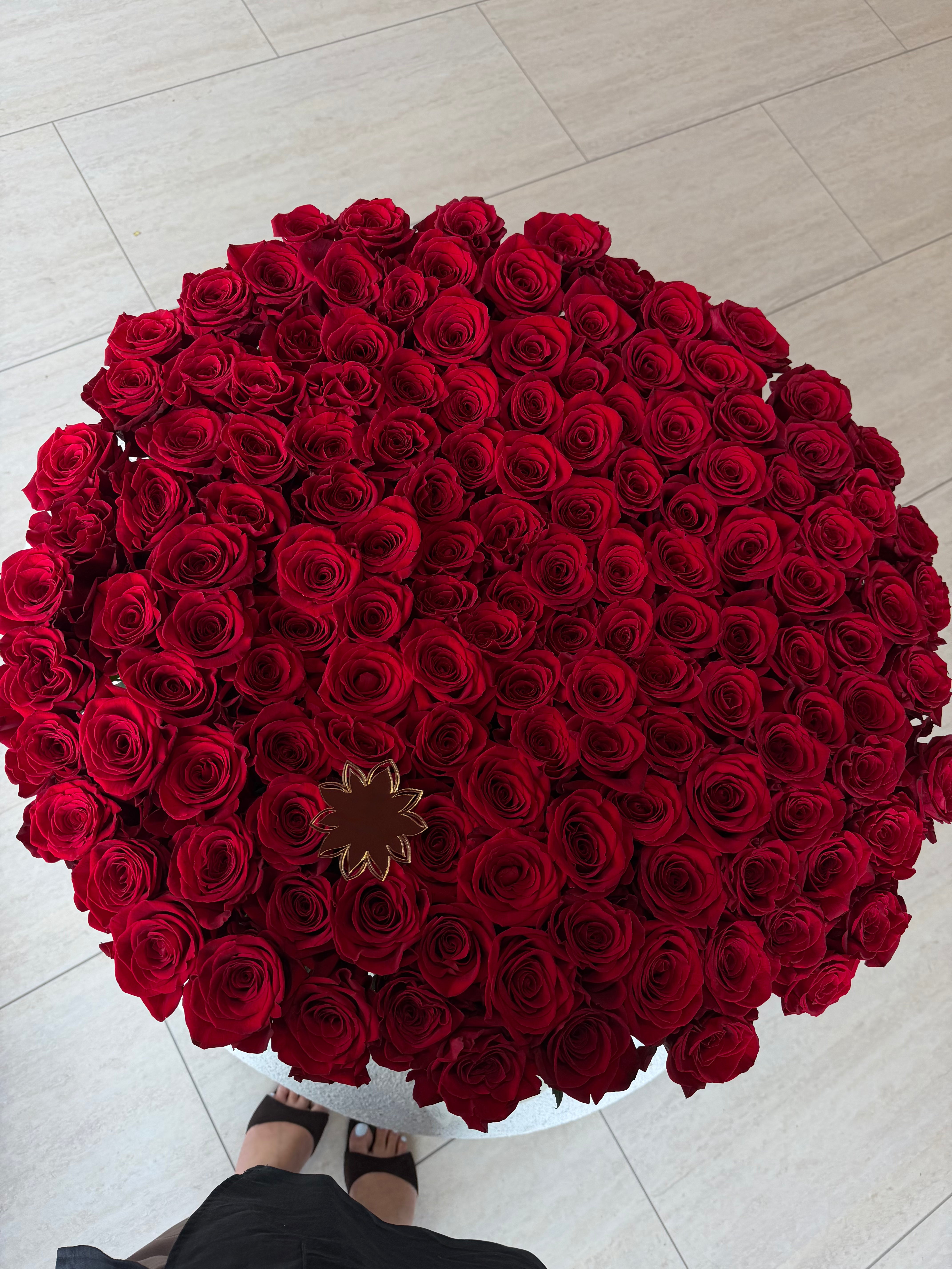 Muse Signature Red Rose Basket