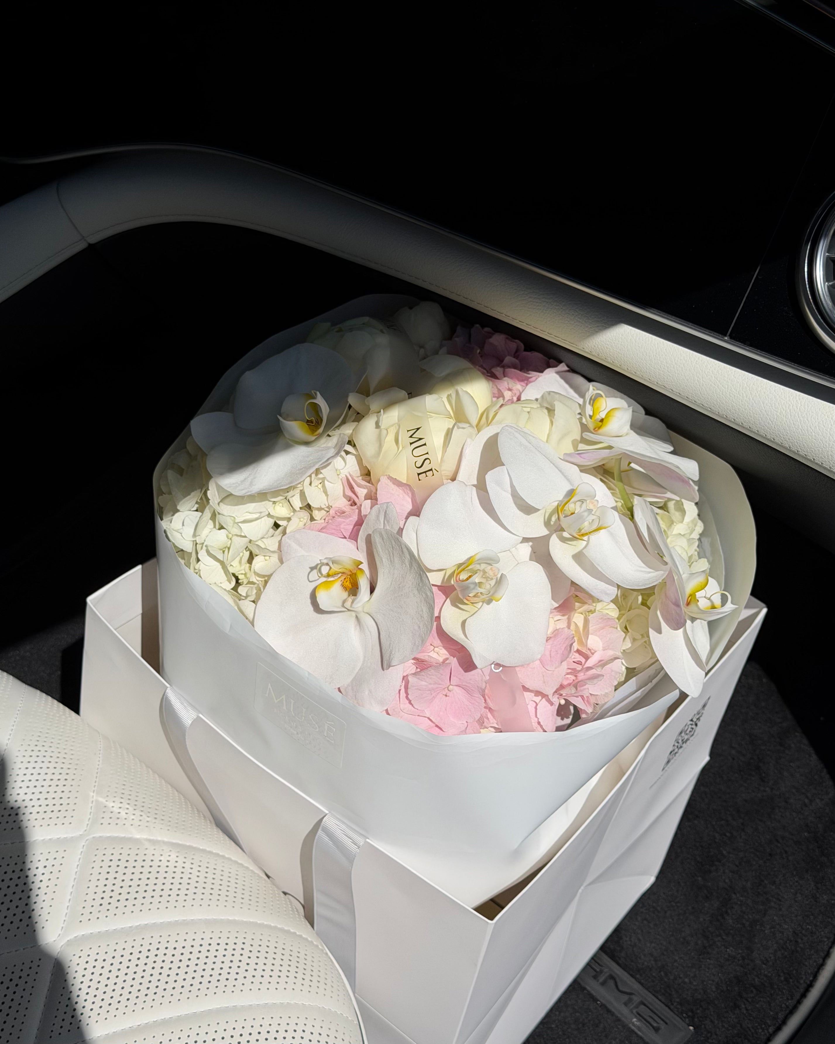 Muse White Peony & Orchid Bouquet