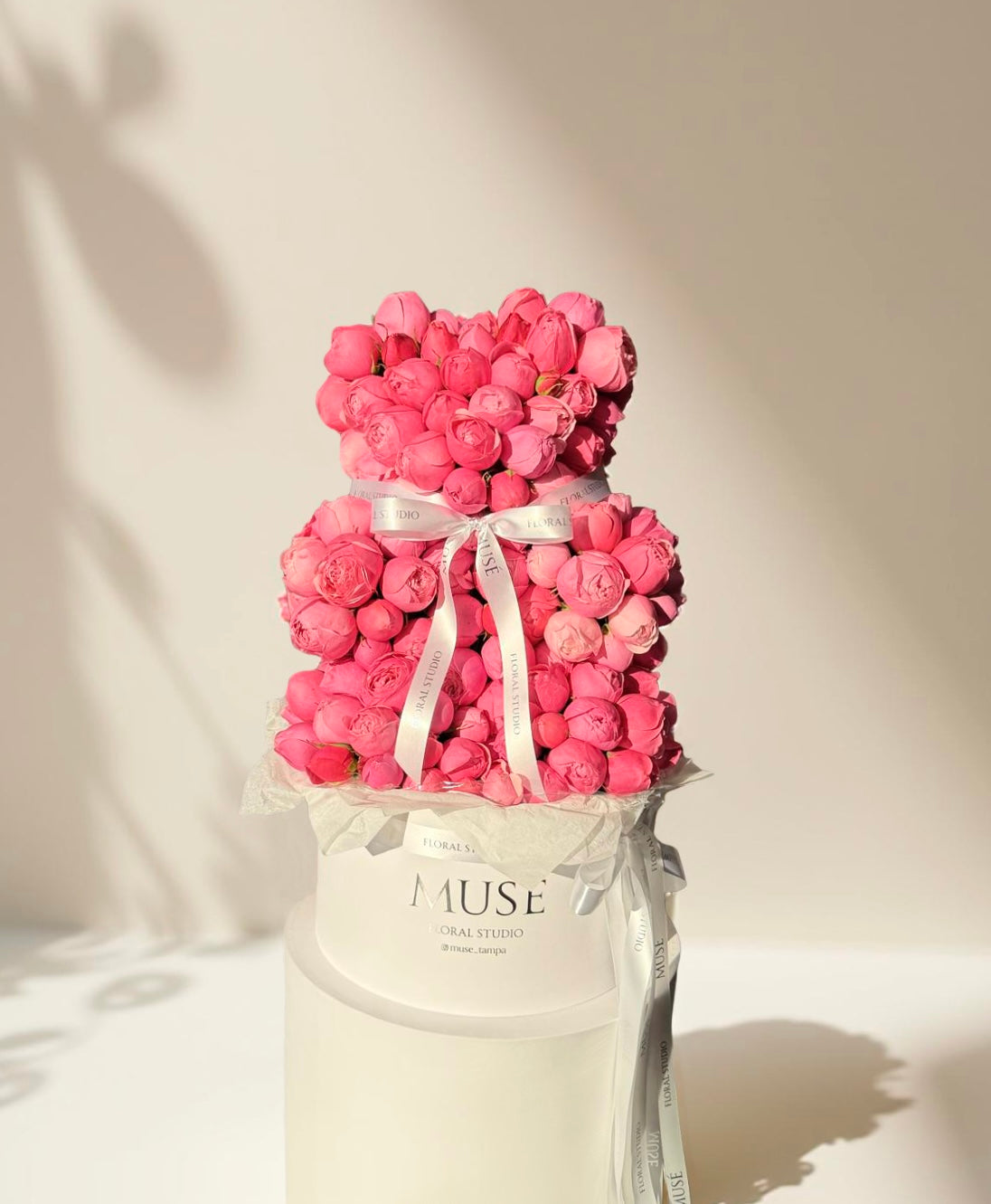 Luxury Pink Flower Bear