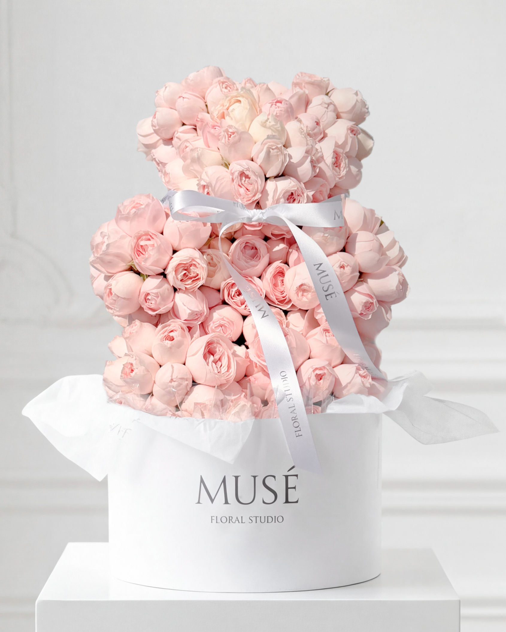 Luxury Light Pink Flower Bear