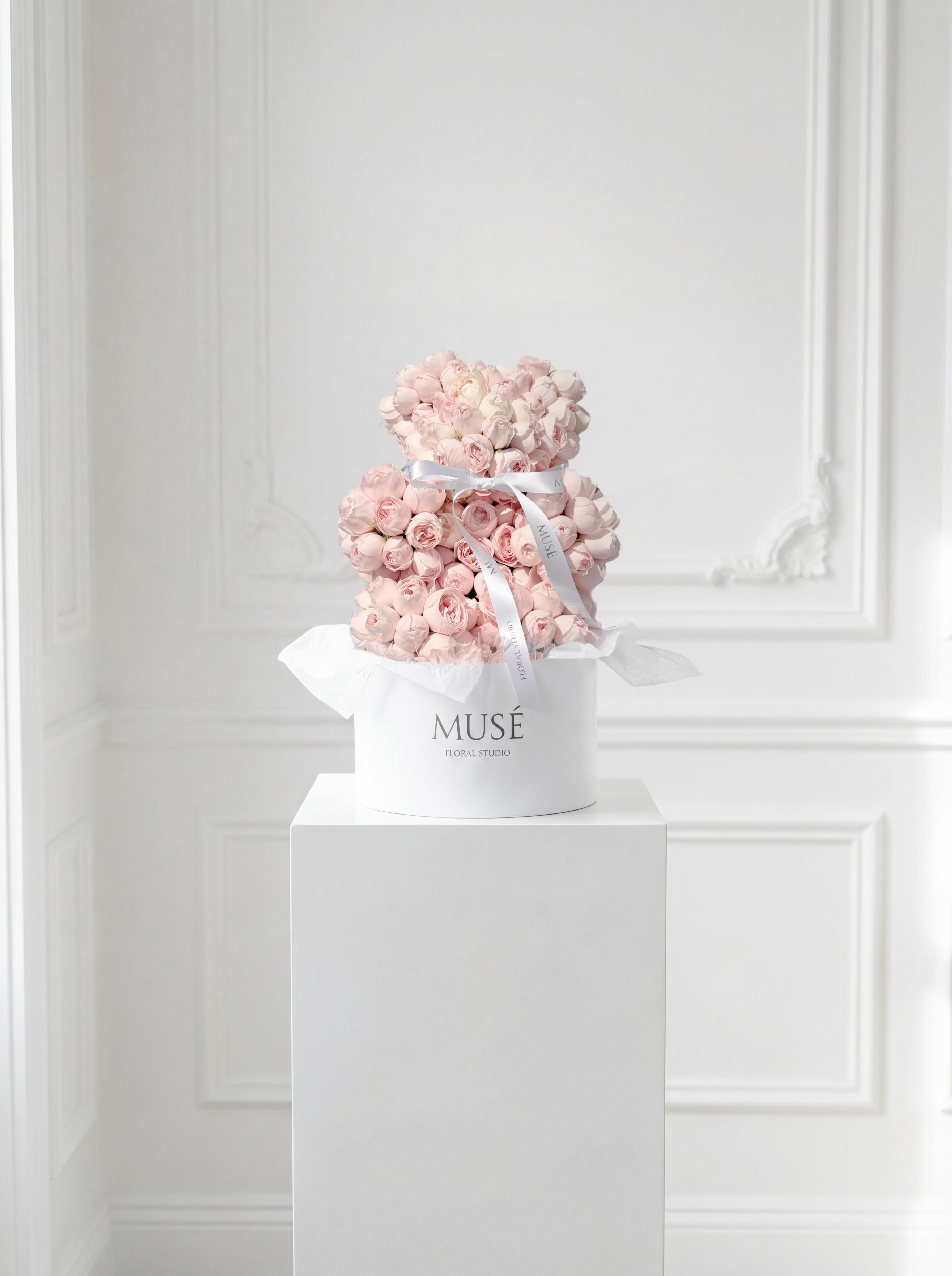 Luxury Light Pink Flower Bear