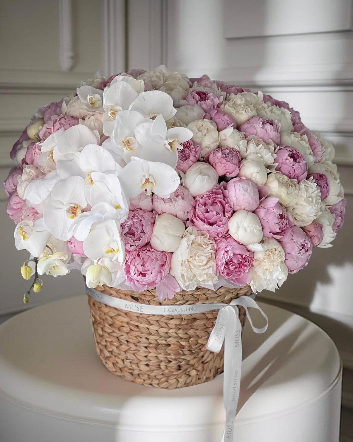 Luxury Peony & Orchid Basket