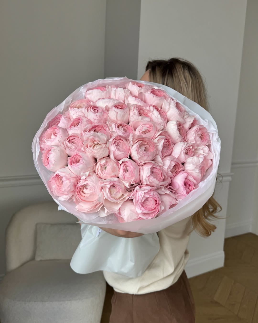 Muse Signature Pink Ranunculus Bouquet