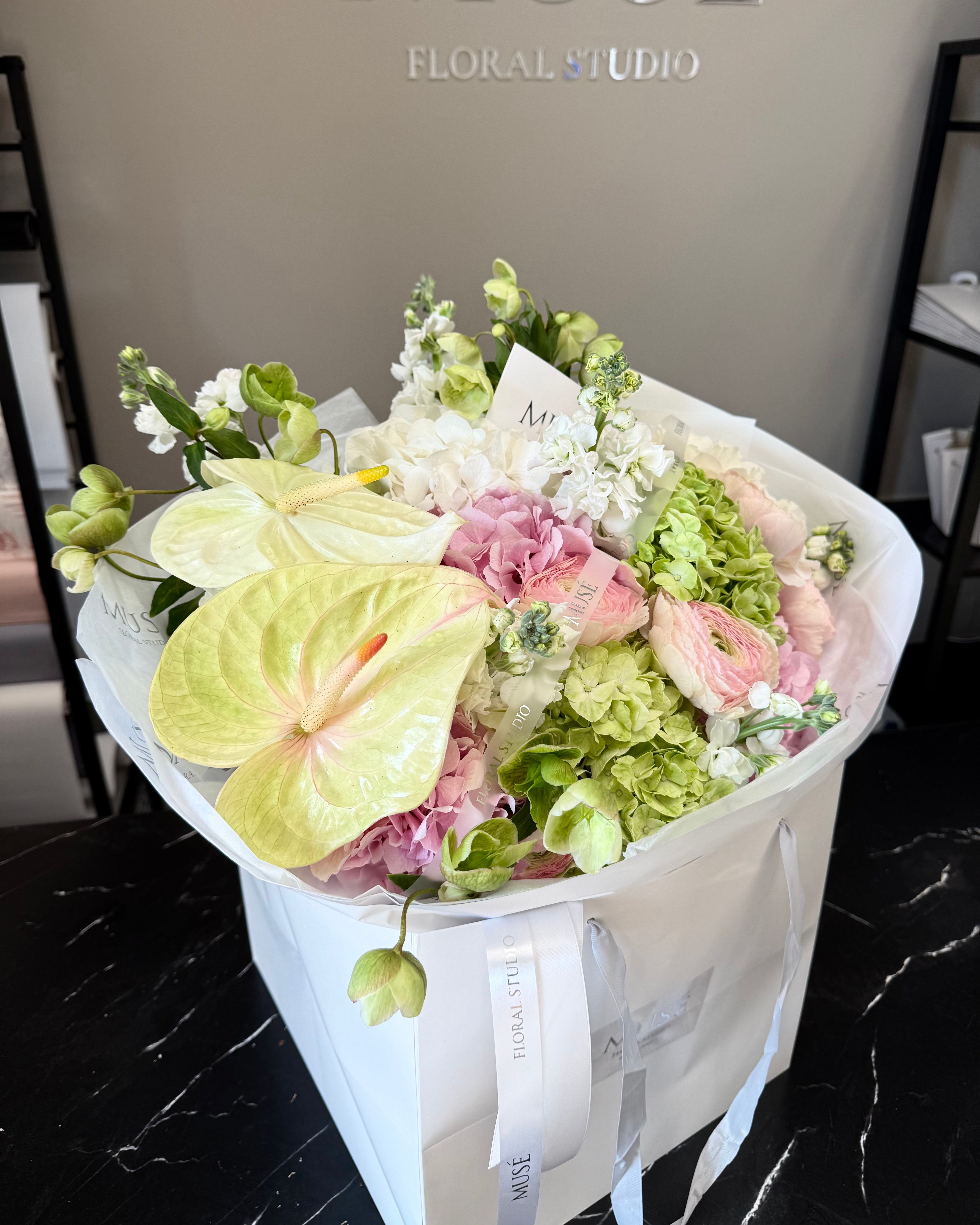 Blush & Green Garden Bouquet